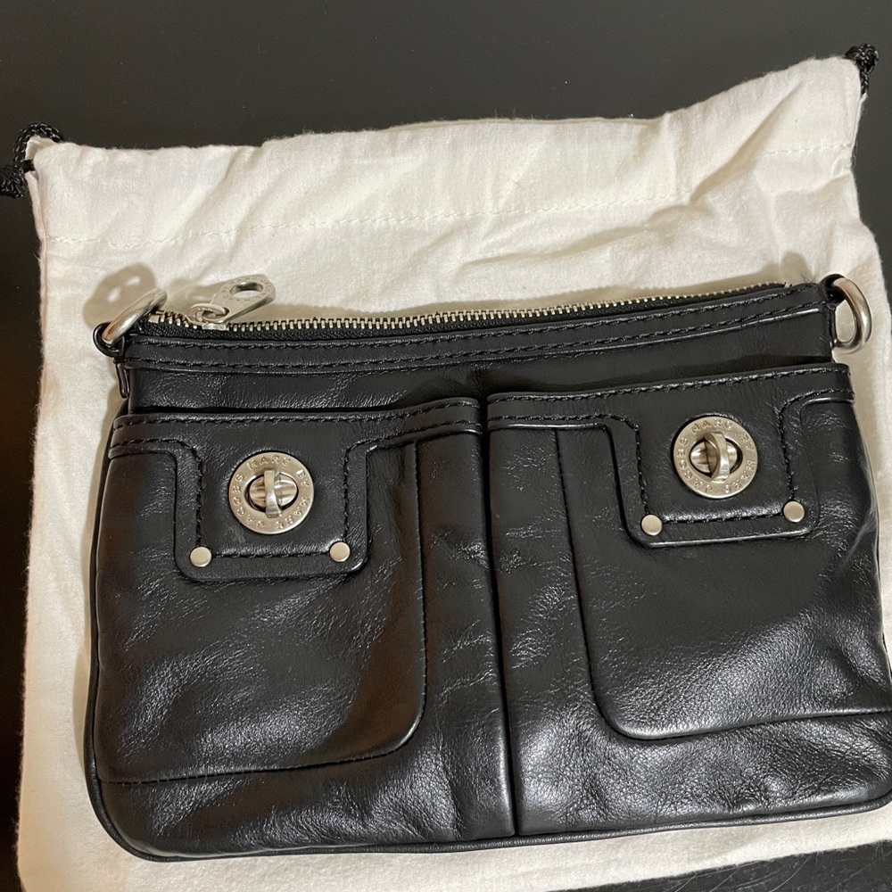 Marc By Marc Jacobs Black Leather Crossbody Bag